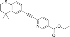 Skeletal formula of tazarotene