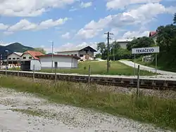 The rail halt in Tekačevo