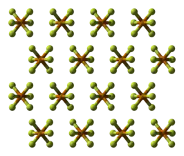 Ball-and-stick model of the crystal structure