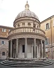 High Renaissance - The Tempietto (San Pietro in Montorio, Rome), 1502, by Donato Bramante