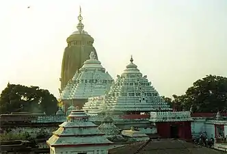 The Jagannath Temple (Puri, Odisha, India), one of the four holiest places (Dhamas) of Hinduism, 12th century