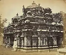9th century temple at Begur (pic taken in c.1868), by Henry Dixon, from the Archaeological Survey of India Collections