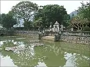 Half-moon Lake in Emperor Đinh Temple