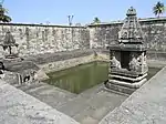 A temple tank at Chennakesava Temple in Belur, Karnataka.