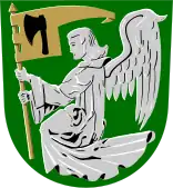 An angel in the former coat of arms of Tenala