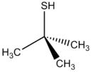 Skeletal formula of tert-butylthiol