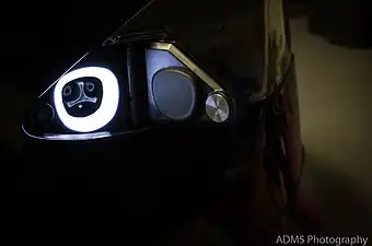 Illuminated charge port on a Model S