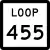 State Highway Loop 455 marker