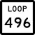 State Highway Loop 496 marker
