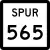 State Highway Spur 565 marker