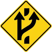 Added lane ahead