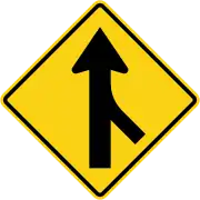 Right merging traffic