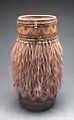 Thatch Basket 1984 8" diameter x 15" h