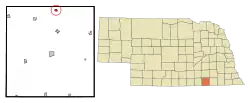 Location of Bruning, Nebraska