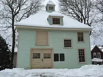Sailing team's boathouse, houses the Bates College Sailing Team, and holds the fleet of 12 Dinghys