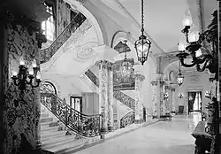 The Elms, Staircase and Entrance Hall.
