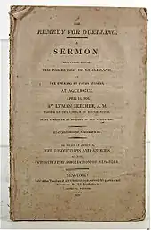 Anti-Dueling Association of New York pamphlet, Remedy, 1809