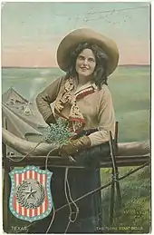 Image 23The "Lone Star" Belle, postcard, around 1908. (from Culture of Texas)