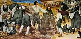 Panel 3 – The Acadians lived off the land and the sea. Nova Scotia became a British possession in 1713, following the war between France and England.