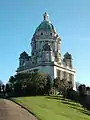 The Ashton Memorial on top of Williamson Park, 150&nbsp;ft tall and completed in 1909