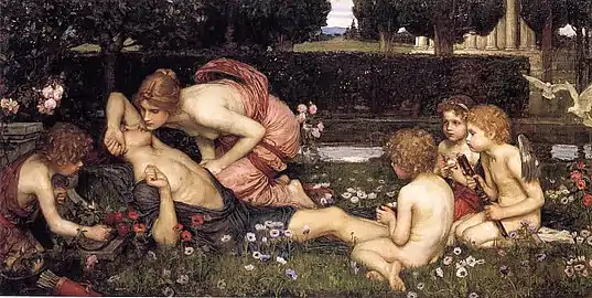 The Awakening of Adonis (1899-1900) by John William Waterhouse