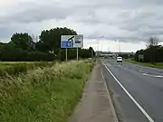 Junction 38 of the M62 seen from the former A63