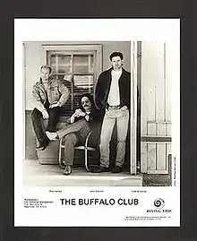 A black-and-white promotional image of the band The Buffalo Club.