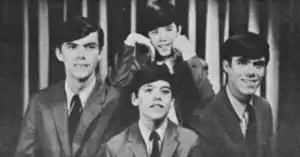 The Cowsills in 1965. Top: John Middle: Bill, Bob Bottom: Barry