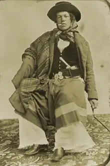 A person in gaucho clothing.