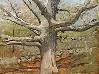 The Great Oak, painted by Allen Butler Talcott