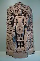 Typical medieval frontal standing statue of Vishnu, 950–1150