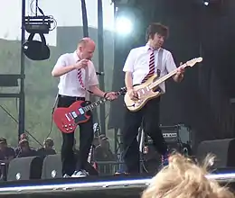 The band performing in 2005