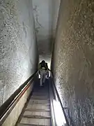 The final part of the inclined passage to the pyramid with a high ceiling