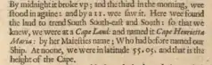 Excerpt from voyage account
