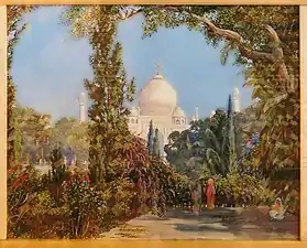 The Taj Mahal at Agra, North West India, Marianne North Gallery, Kew Gardens.