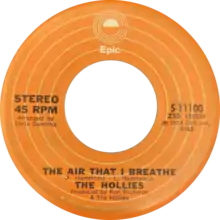 Side A of US single (Epic)