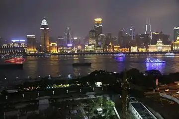 The bund at night from Pudong