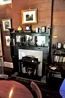 The fireplace in the dining room of the mission house at The Elms - Formerly the Te Papa Mission Station