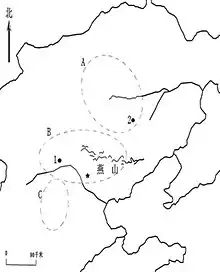The location of Southern and Northern Yanshan area