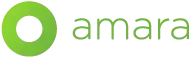 The logo of amara, a green ring.