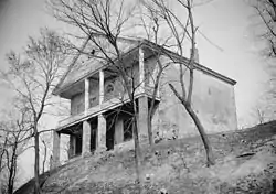 Thebes Courthouse, listed on the National Register of Historic Places