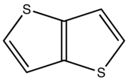 Thieno[3,2-b]thiophene, one of the four thienothiophenes.