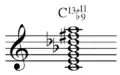 Thirteenth chord with flat ninth Play (help·info)