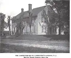 Thomas Carpenter House in Mantua Township, 1912