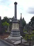 Monument dedicated to Burke from the Resident Magistrates.