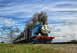 No. 15 operating with the animatronic face it had since 2014.