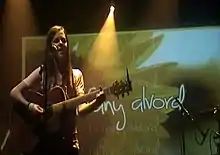 Alvord performing at the Highline Ballroom in Manhattan in 2011