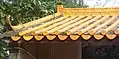 A typical temple roof in China