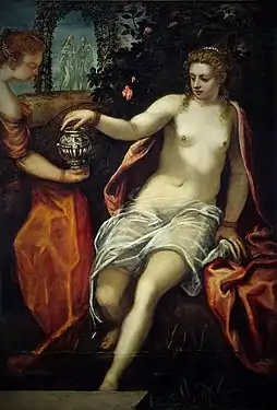 Domenico T./ studio J. T.: Susanna, c. 1580, NGA