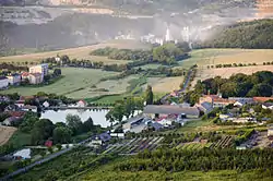 Aerial view of Tmaň
